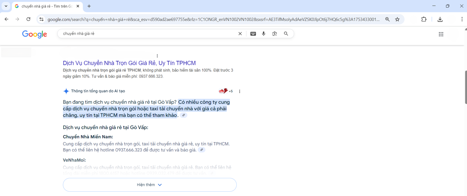 Tối ưu trích dẫn, hiển thị trong Ai