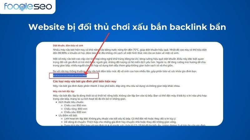 Bị đối thủ chơi xấu bắn backlink bẩn