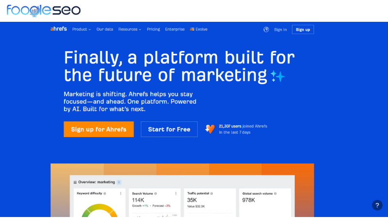 Công cụ ahrefs