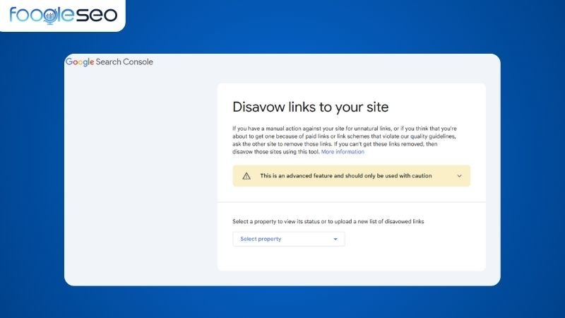 Công cụ disavow link của google