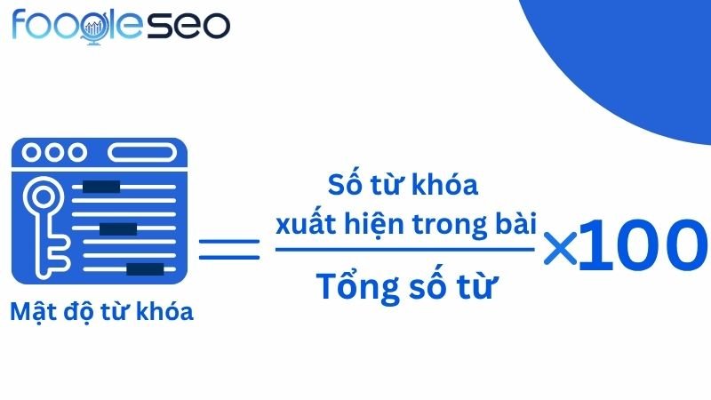 Công thức tính mật độ từ khóa