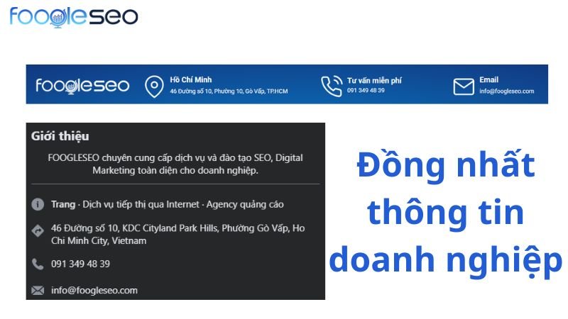 Duy trì thông tin doanh nghiệp nhất quán