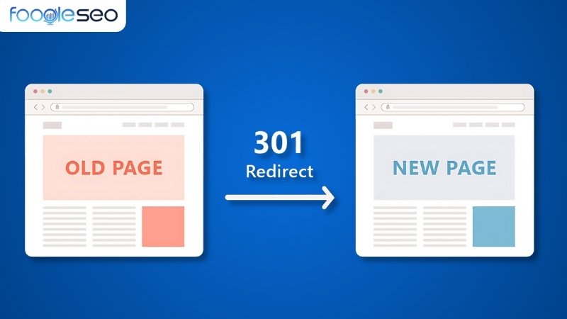 Redirect 301 giúp chuyển hướng từ trang sang trang mới