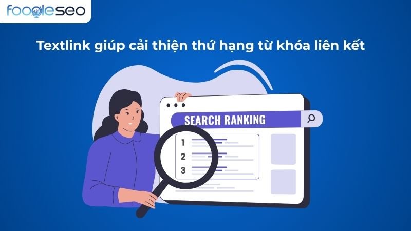 Textlink cải thiện thứ hạng tìm kiếm