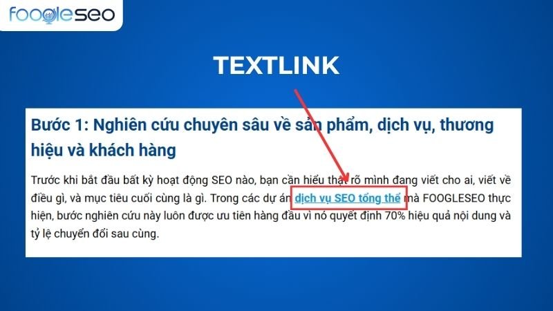 Textlink trong SEO