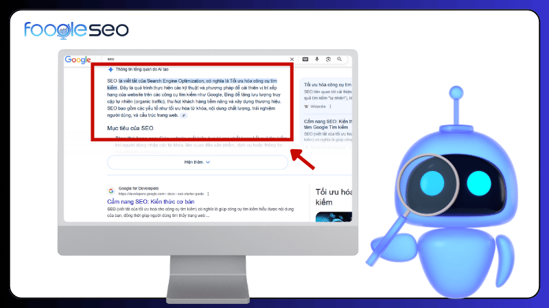 Câu trả lời tạo sinh Google AI Overview