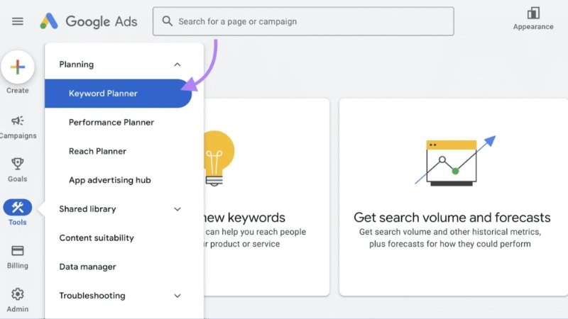 Dùng Keword planner để nghien cứu từ khóa