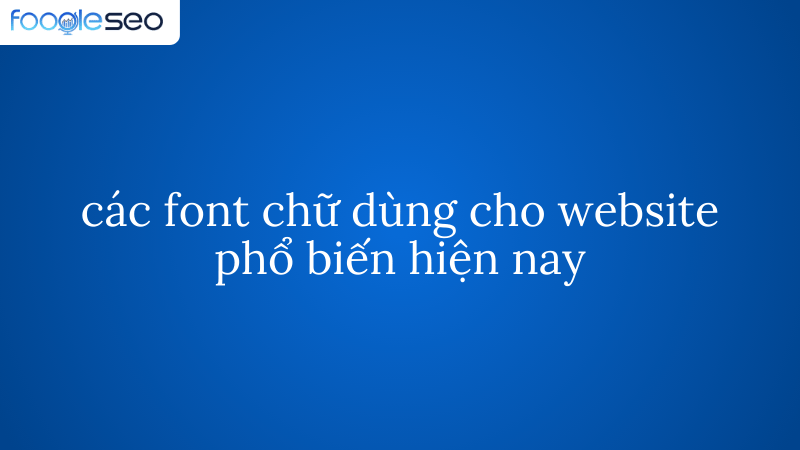 Font chữ Lora trong thiết kế web