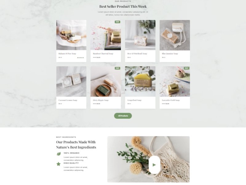 Foogleseo thiết kế website bán xà phòng Handmade