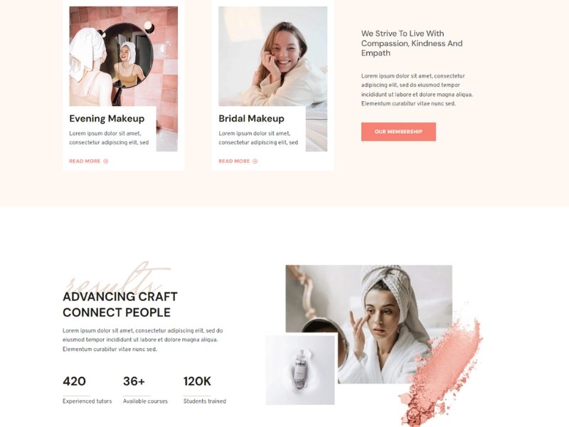 Foogleseo thiết kế website chăm sóc cơ thể spa