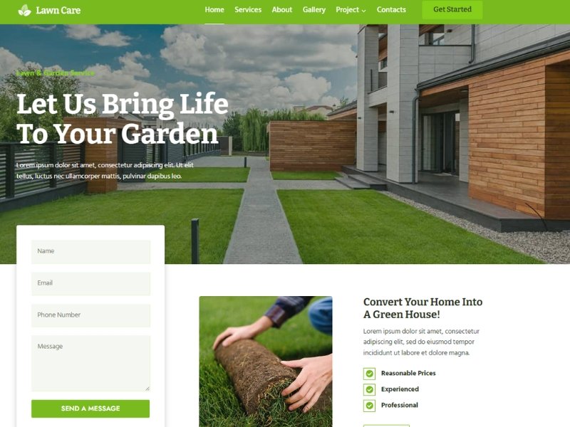 Foogleseo thiết kế website chăm sóc vườn cây