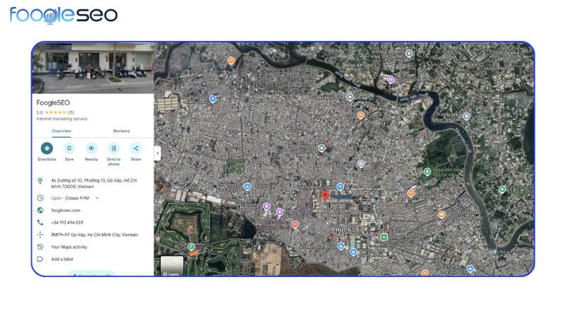 Hình ảnh vệ tinh trên google maps