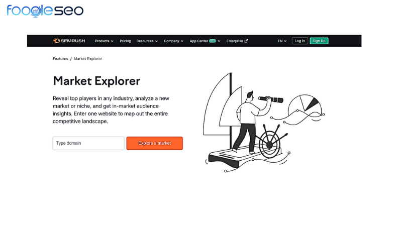 Khám phá tính năng market explorer trong semrush