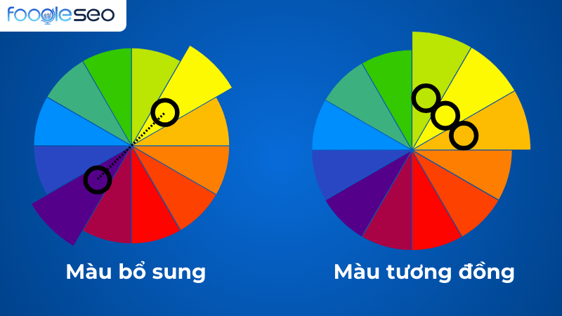 Màu bổ sung và màu tương đồng trong thiết kế