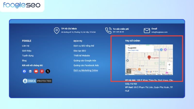 Nhúng bản đồ vào website