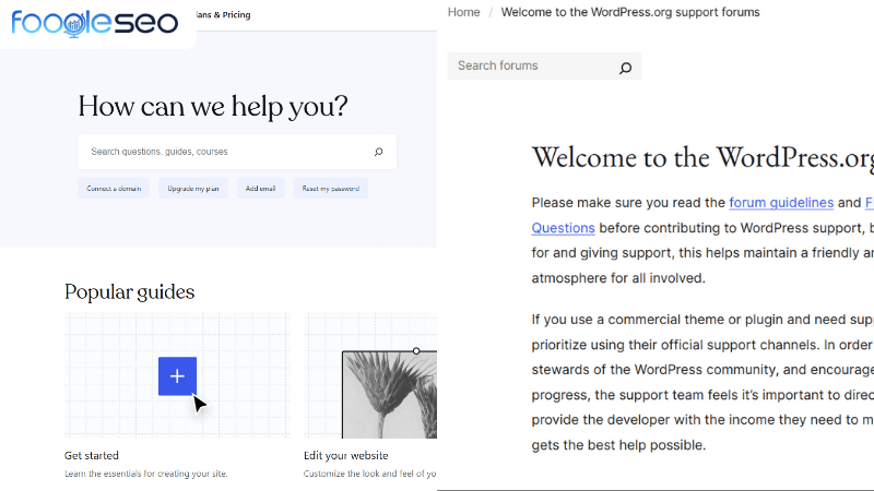 So sánh sự hỗ trợ của WordPress.com và WordPress.org