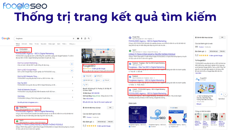Thống trị trang kết quả tìm kiếm SERP Domination