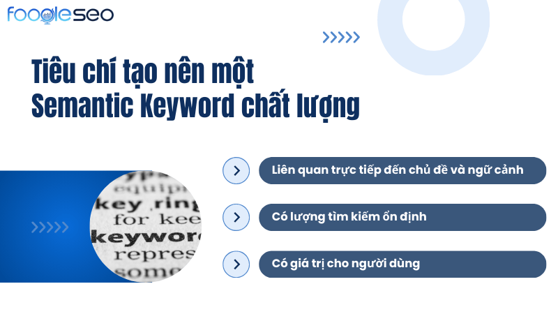 Tiêu chí tạo nên một Semantic Keyword chất lượng