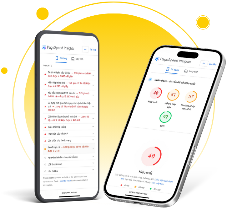 Website không được tối ưu hiển thị trên điện thoại