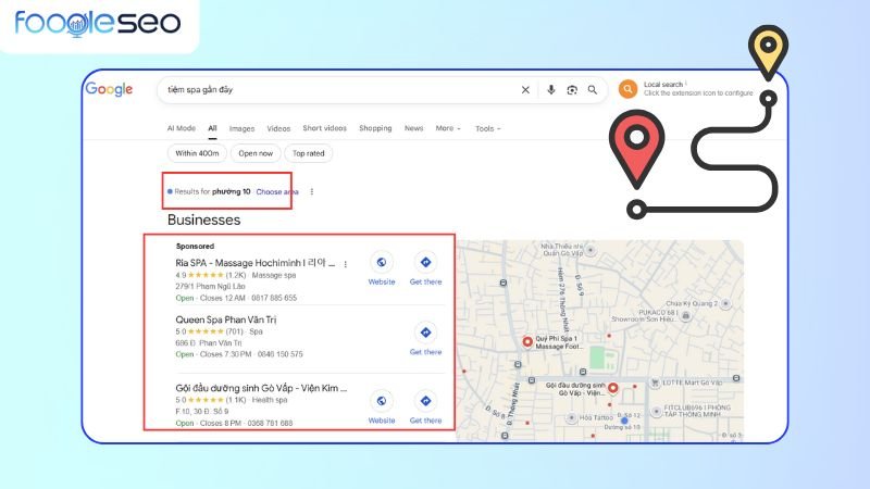 Yếu tố xếp hạng của Local Pack