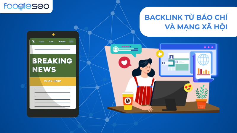 Backlink từ báo chí và mạng xã hội