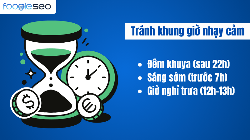 Gửi tin nhắn SMS tránh các khung giờ nhạy cảm