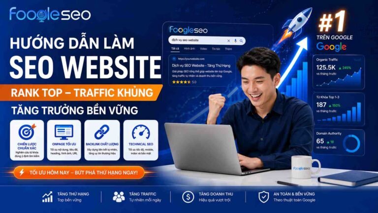 Ảnh hero hướng dẫn làm SEO website với chuyên viên đang tối ưu thứ hạng Google, tăng traffic tự nhiên và cải thiện hiệu quả SEO tổng thể.