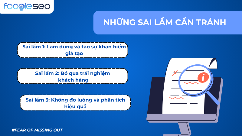Sai lầm cần tránh khi vận dụng hiệu ứng FOMO