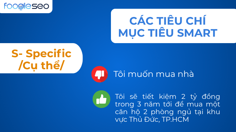Tiêu chí smart specific