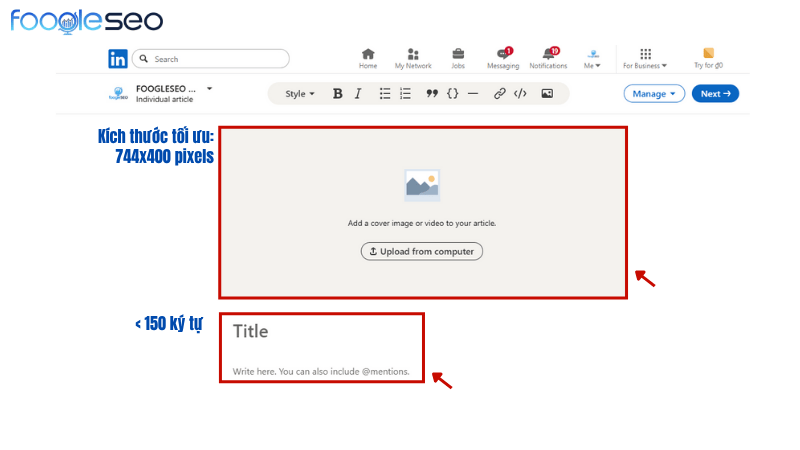 Tối ưu hóa hình ảnh và tiêu đề thu hút trên LinkedIn