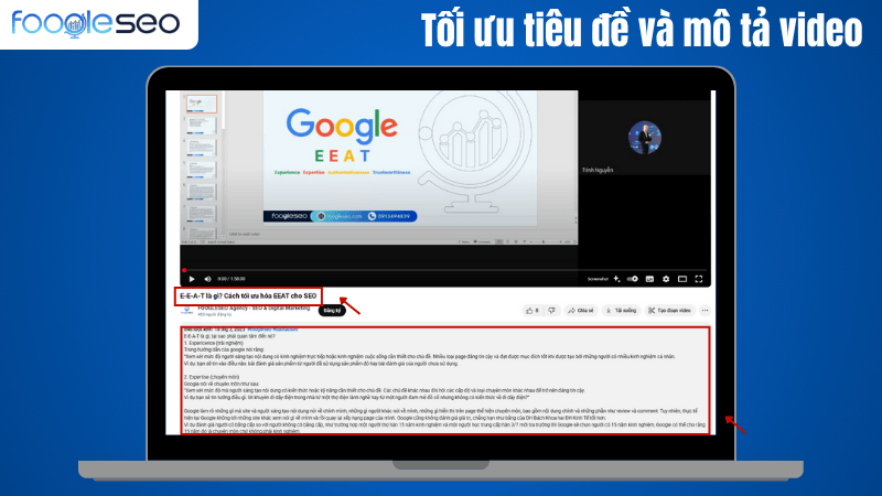 Tối ưu hóa tiêu đề và mô tả video YouTube