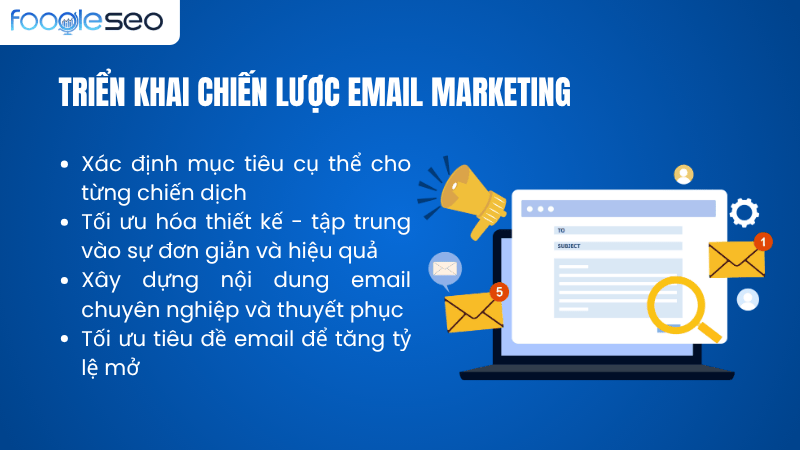 triển khai chiến lược email marketing từ thông tin đã thu thập
