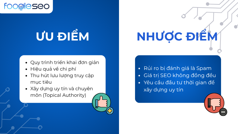 Ưu nhược điểm của Backlink Forum