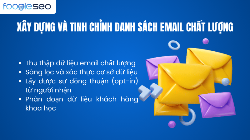 xây dựng và tinh chỉnh danh sách email chất lượng