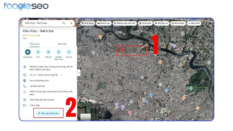 Xóa địa điểm trên Google Maps bằng máy tính