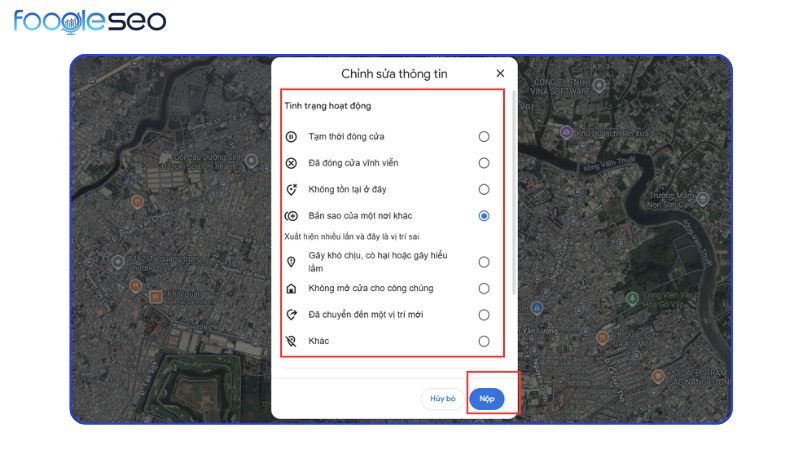 Cách xóa địa điểm trên Google Maps trên máy tính