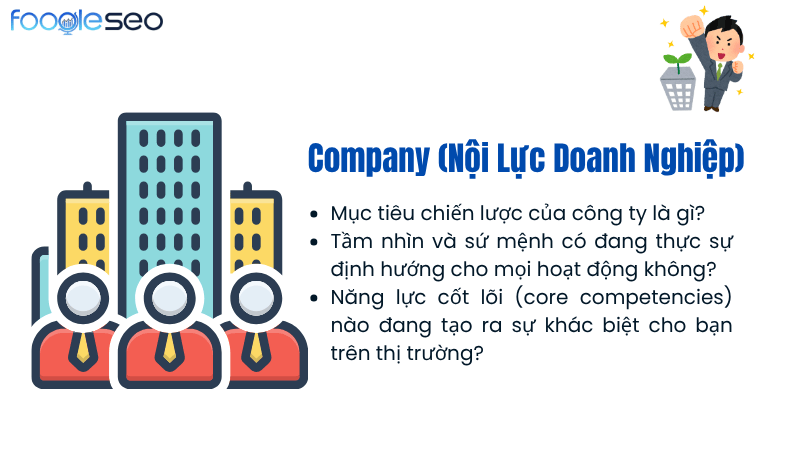 Yếu tố company công ty trong 5C marketing