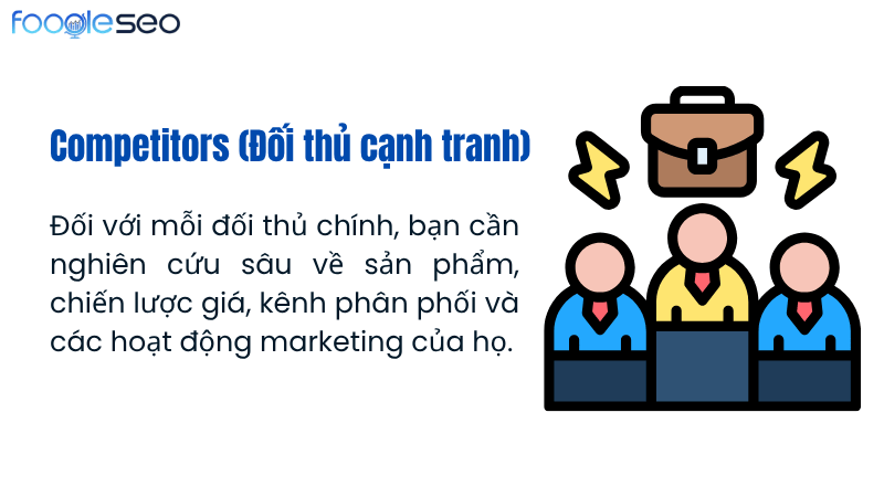 Yếu tố competitors đối thủ cạnh tranh trong 5C marketing