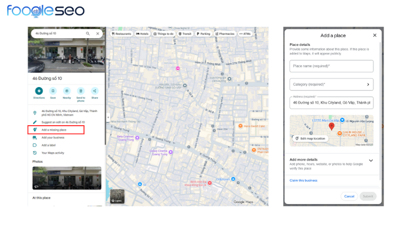 Cách thêm địa điểm trên Google maps bằng máy tính