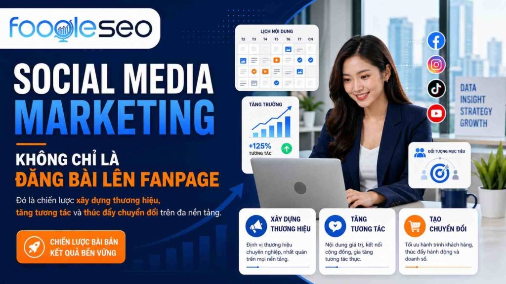 Chiến lược social media marketing tập trung xây dựng thương hiệu, tăng tương tác và tối ưu chuyển đổi đa nền tảng