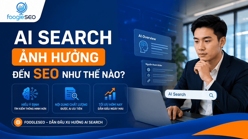 Hình AI Search khiến doanh nghiệp phải cạnh tranh ở nhiều lớp hơn: kết quả organic, AI Overviews, AI Mode, câu trả lời trong công cụ AI và các nền tảng hỏi đáp hội thoại. 