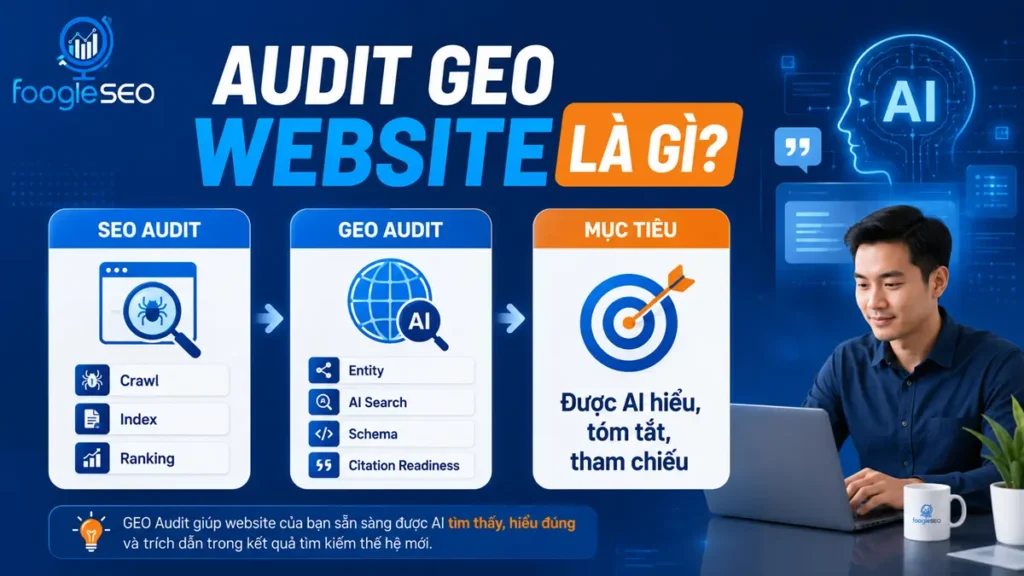 Audit GEO website là gì và các yếu tố cần kiểm tra