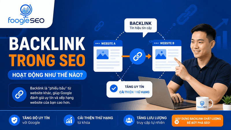 Backlink giúp website tăng uy tín và cải thiện thứ hạng SEO trên Google