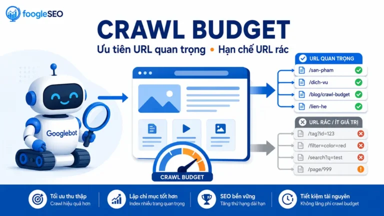 Crawl budget Google trong technical SEO