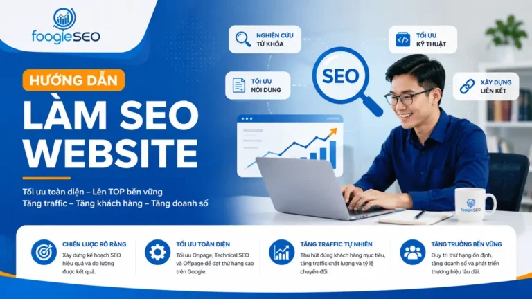 Hướng dẫn làm SEO website theo quy trình 9 bước từ audit đến AI citation
