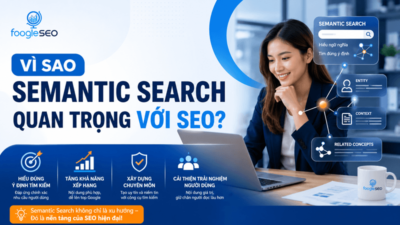 Hình minh họa semantic search quan trọng với seo, hiểu đúng ngữ nghĩa, tìm đúng ý định