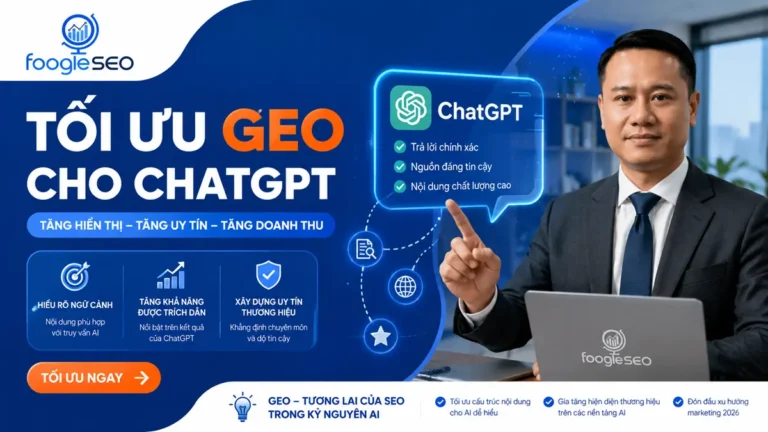 Tối ưu GEO cho ChatGPT giúp AI hiểu rõ thương hiệu, entity và nội dung của doanh nghiệp