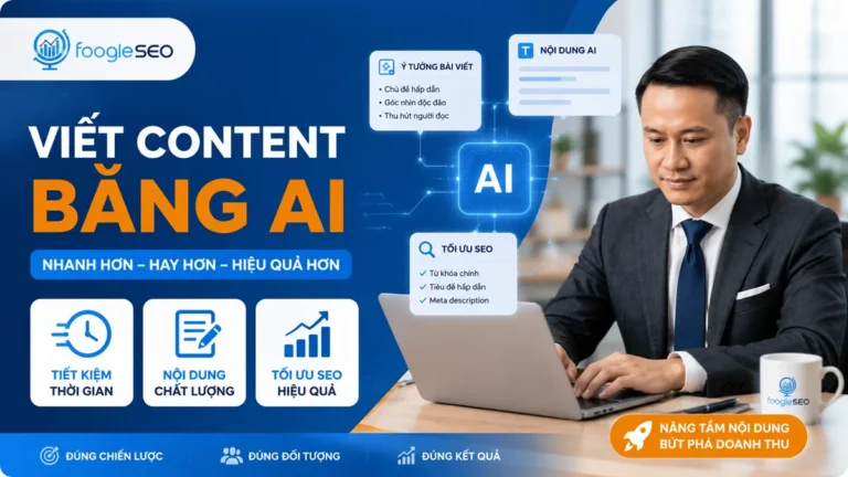 Viết content bằng AI hiệu quả cần kết hợp AI, dữ liệu SEO và biên tập của con người.