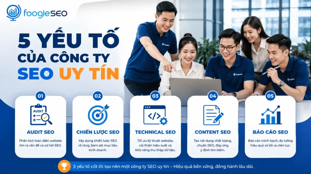 Các yếu tố tạo nên một công ty SEO uy tín