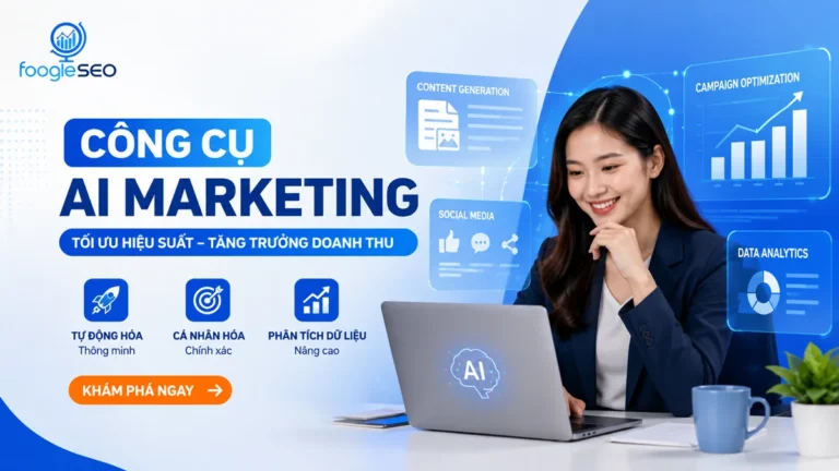 Công cụ AI Marketing giúp doanh nghiệp tự động hóa chiến dịch, cá nhân hóa nội dung và phân tích dữ liệu để tối ưu hiệu suất marketing